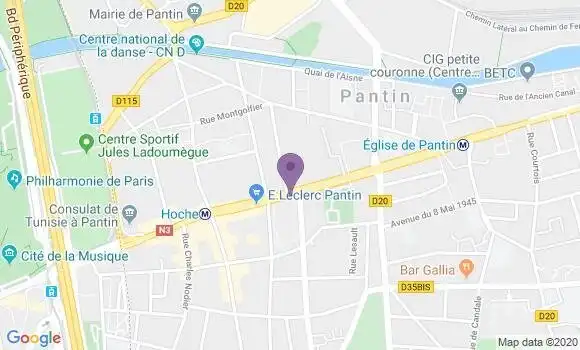 Localisation Pantin Principal - 93500