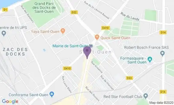 Localisation Saint Ouen Principal - 93400