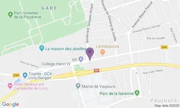 Localisation Vaujours - 93410