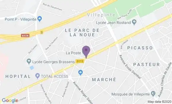 Localisation Villepinte - 93420
