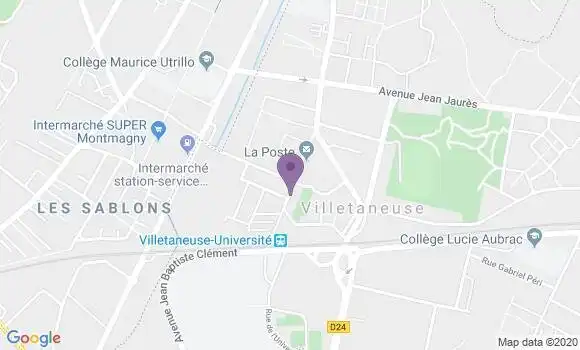Localisation Villetaneuse - 93430