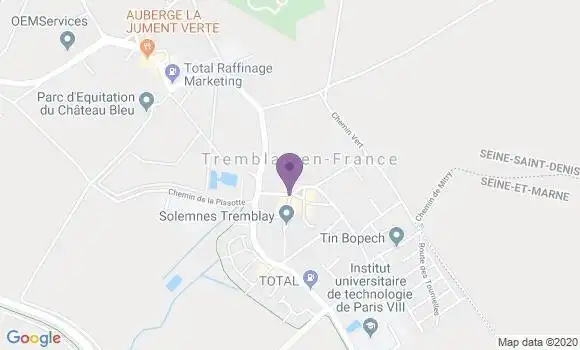 Localisation Tremblay En France a Ap - 93290