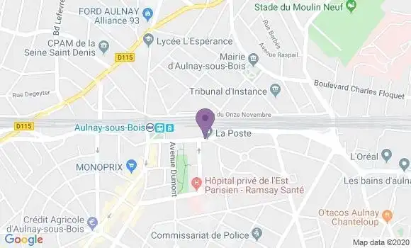 Localisation Aulnay sous Bois Jeanne D