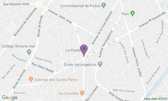 Localisation Aulnay Sud Bp - 93600
