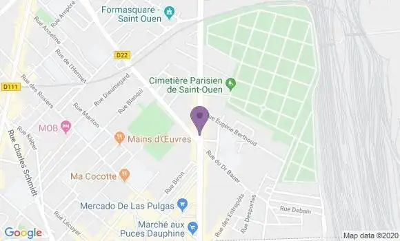 Localisation Saint Ouen Michelet - 93400