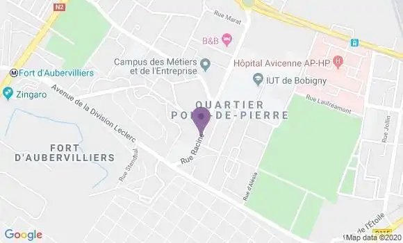 Localisation Bobigny Pont de Pierre Bp - 93000