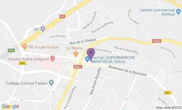 Localisation Montreuil Boissiere - 93100