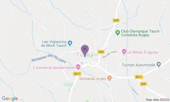 Localisation Tuchan - 11350