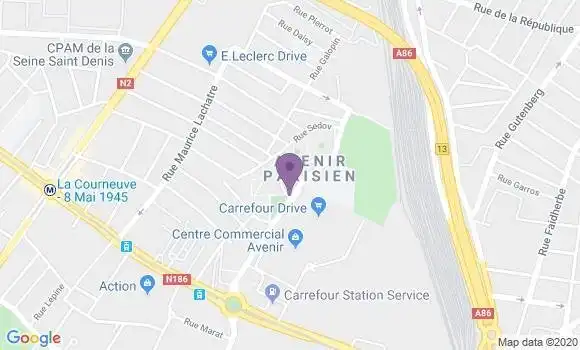 Localisation Drancy Avenir Bp - 93700