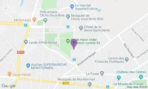 Localisation Montfermeil Utrillo Bp - 93370