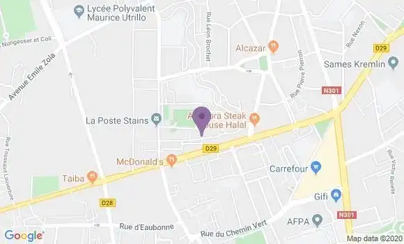 Localisation Stains Clos Saint Lazare - 93240