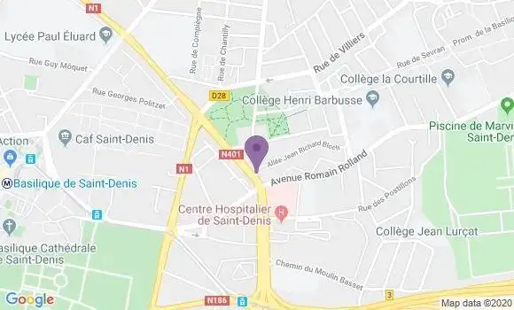 Localisation Saint Denis Barbusse Diez - 93200