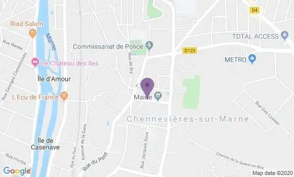Localisation Chennevieres sur Marne - 94430