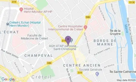 Localisation Creteil Eglise - 94000