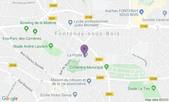 Localisation Fontenay sous Bois Principal - 94120