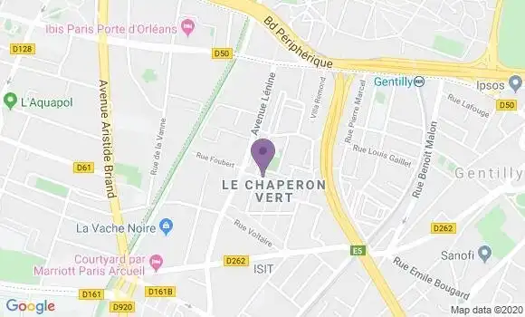Localisation Gentilly Chaperon Vert Bp - 94250