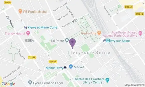Localisation Ivry sur Seine Principal - 94200