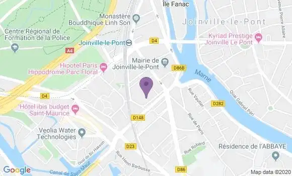 Localisation Joinville le Pont Principal - 94340