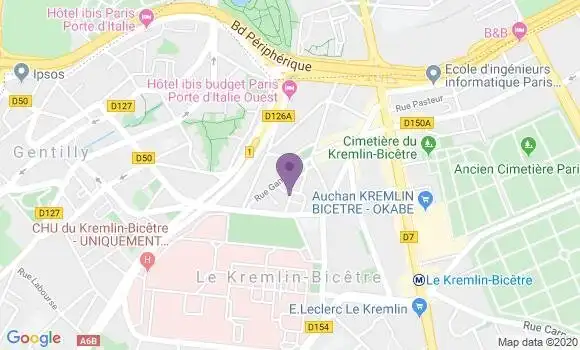 Localisation Le Kremlin Bicetre - 94270