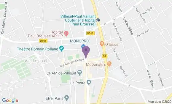 Localisation Villejuif Marronniers Bp - 94800