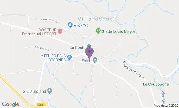 Localisation Villardonnel Bp - 11600