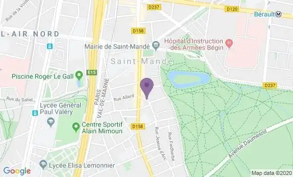 Localisation Saint Mande - 94160