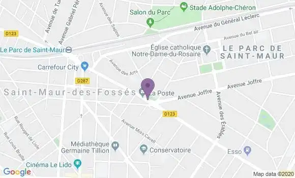 Localisation Saint Maur des Fosses Principal - 94100