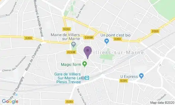 Localisation Villiers sur Marne - 94350