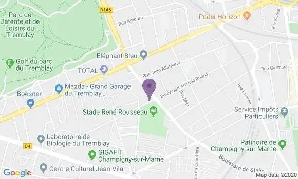 Localisation Champigny Stalingrad Bp - 94500