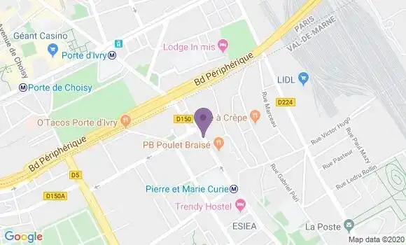 Localisation Ivry sur Seine Petit Ivry - 94200