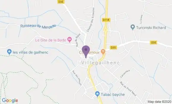 Localisation Villegailhenc Bp - 11600