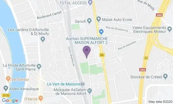 Localisation Maisons Alfort Vert de Maisons - 94700