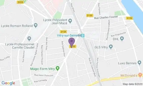 Localisation Vitry Port a l