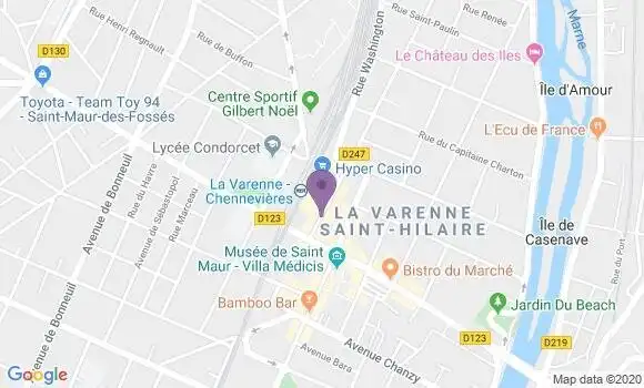 Localisation La Varenne Saint Hilaire - 94210