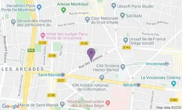Localisation Vincennes Prevoyance - 94300