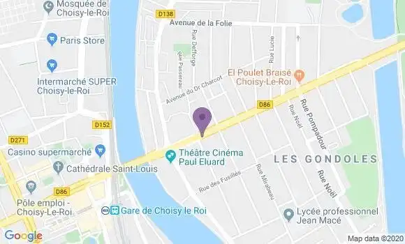 Localisation Choisy les Gondoles - 94600