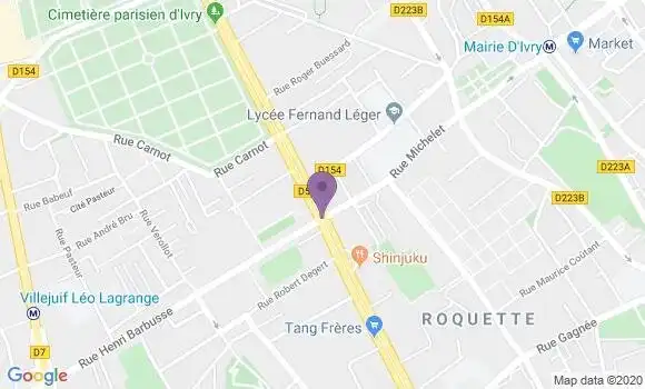Localisation Ivry Plateau Bp - 94200