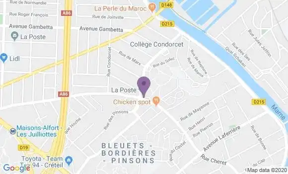 Localisation Maisons Alfort les Planetes - 94700