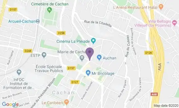 Localisation Cachan la Plaine Bp - 94230