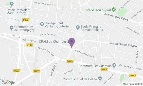 Localisation Champigny Coeuilly - 94500