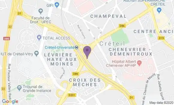 Localisation Creteil Soleil Bp - 94000
