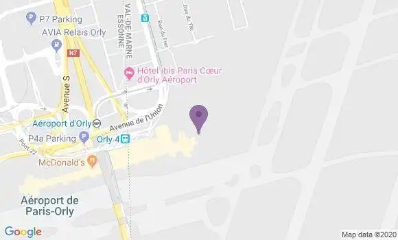 Localisation Orly Aerogare Sud Bp - 94310