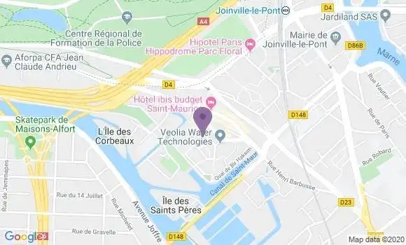 Localisation Saint Maurice Montgolfier Bp - 94410