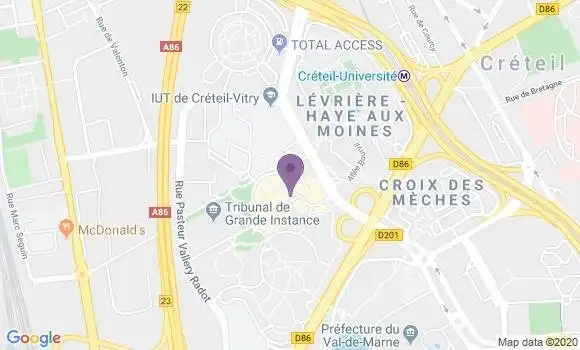 Localisation Creteil Palais - 94000