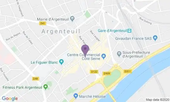 Localisation Argenteuil Joliot Curie Bp - 95100