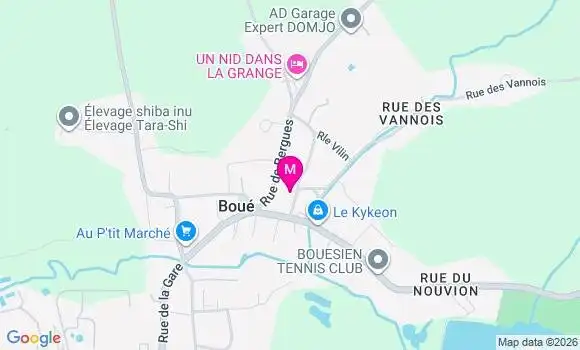 Localisation Boue - 02450