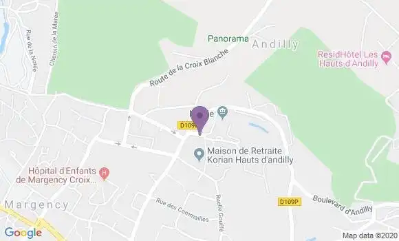 Localisation Andilly Bp - 95580