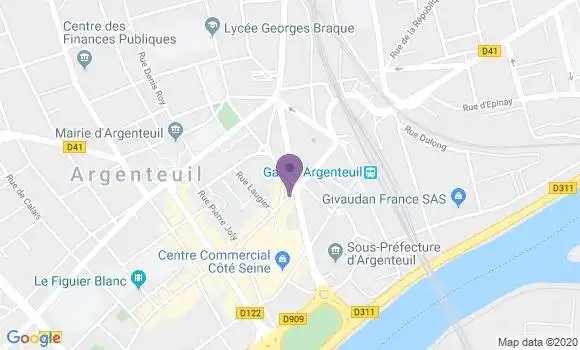 Localisation Argenteuil Careme Prenant Bp - 95100