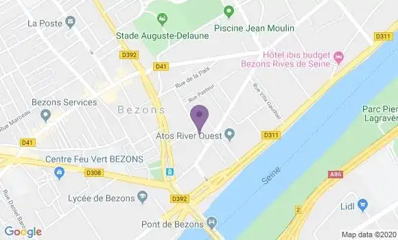 Localisation Bezons Colombier Bp - 95870