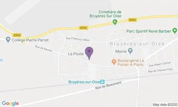Localisation Bruyeres sur Oise Bp - 95820